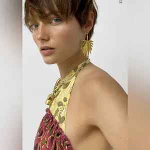 NWT ZARA hippie Peplum Halter Neck Top‎ thumbnail 5
