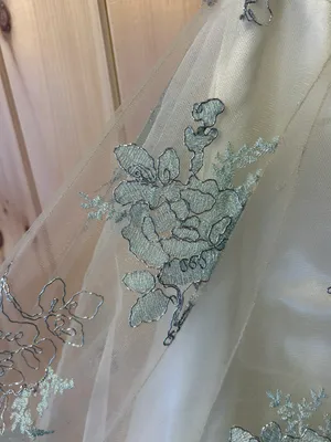 JCPenney Cream And Mint Green Prom Dress thumbnail 7