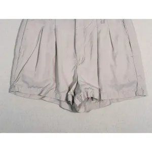 Abercrombie & Fitch High Waisted Pleated Shorts Size S Beige Preppy Quiet Luxury thumbnail 9