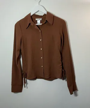 Wildflower Cocoa Brown Button thumbnail 1