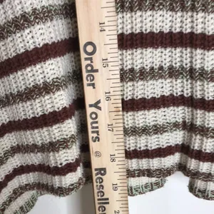 Urban Outfitters Women's Mackenna Stripe Mock Neck Cropped Pullover Sweater L thumbnail 7