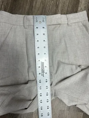 Abercrombie & Fitch Trouser Pants 2 /26 Beige Tailored Ankle Pleated High Rise thumbnail 8
