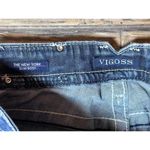 Vigoss The‎ New York Slim Boot Embellished Pockets Jeans Size 1/2 Bling Rodeo thumbnail 6