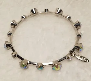 Natasha Silver Rhinestone Bracelet Silver thumbnail 2