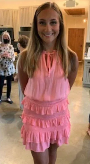 DO+BE Pink Tiered Mini Dress thumbnail 2