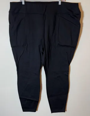 Carhartt Fitted 2X Black Utility Work Pants Women's‎ Short Stretch Pocket thumbnail 1