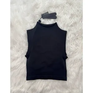 Nike Skims Vintage Seamless Mock Neck Bra Top Obsidian Size XS thumbnail 3
