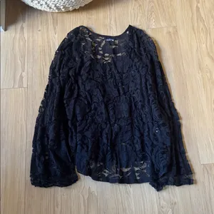 Show Me Your MuMu Black Lace Blouse thumbnail 4