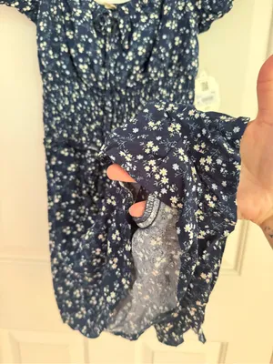 NWT Altar’d State Navy Floral Mini Dress thumbnail 3
