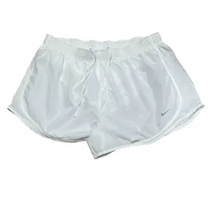 Nike Dri-FIT Tempo Womens Running Shorts White Size XL Drawstring Swoosh thumbnail 4