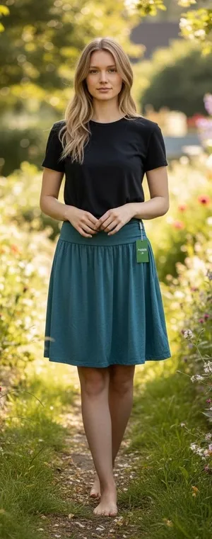 Halara Teal Blue High Waisted Ruched Mini Skirt Heathered Size Small NWT thumbnail 1