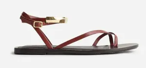 Madewell Vira Bangle Ankle-Wrap Sandal in Leather thumbnail 1