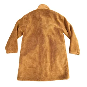 Women's Teddy Mid Length Coat in Brown, Size XL​​ thumbnail 4