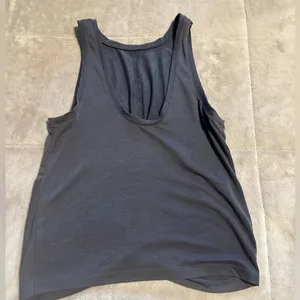 Athleta Tank Top Women’s Size Small Gray Knot Detail thumbnail 4