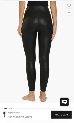 Beyond Yoga black shine  leggings thumbnail 3