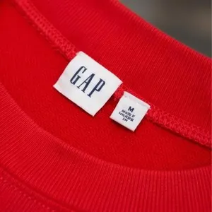 GAP Red Crewneck Sweatshirt Tie-Dye Pink Logo Y2K 90s Preppy M thumbnail 4