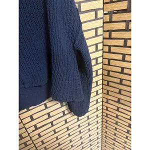 Free People Black Chenille Cowl Neck Sweater Size‎ Small thumbnail 4