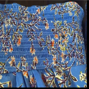EUC Free People Santiago Boho Top Periwinkle Floral Size Small thumbnail 5