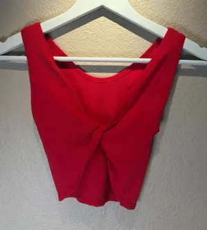 Urban Outfitters Women’s Cropped Ribbed Knot Tank Top Small XS Out from Under thumbnail 1