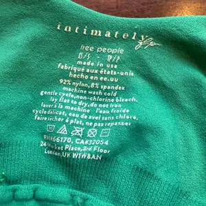INTIMATELY FREE PEOPLE Green Low Back Cotton Bodysuit Size XS/S thumbnail 6