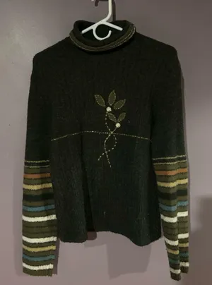 Vintage knit sweater Green thumbnail 2