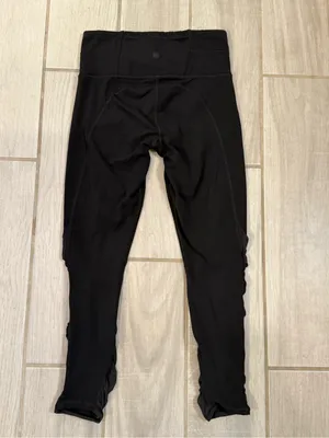 Athleta Black High-Rise Cropped Leggings with Ruched Calf thumbnail 8