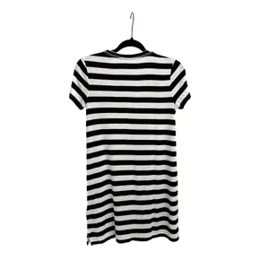 Abercrombie & Fitch Black White Striped Mini Crew Neck T-Shirt Dress Size XS thumbnail 2