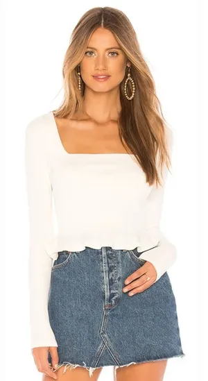 Superdown priscilla ribbed top Small thumbnail 1