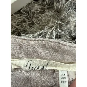 Floreat Anthropologie Boho Peasant Blouse Women Size 8 Rayon Beaded Tie Neck Top thumbnail 11