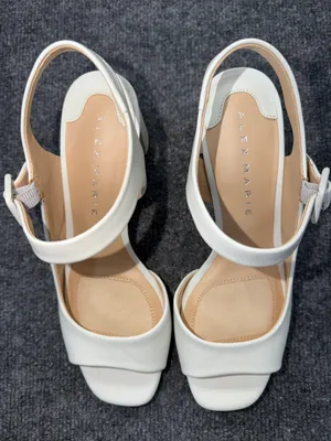 Alex Marie Elizabeth Leather d'Orsay Dress Sandals/Open-Toe Slingback Heels thumbnail 3