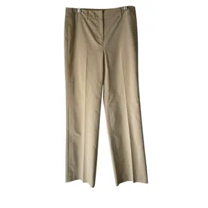 Ann Taylor Y2k Tan Pinstripe Wide Leg Dress Pants 8‎ Interview Outfit Women thumbnail 2