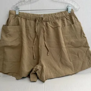 Old Navy Women’s Khaki Drawstring Athletic Shorts thumbnail 1