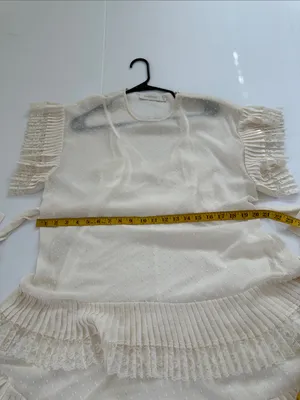 Zimmermann Espionage Pleat Frill Mini Dress Cream Ecru, US 8 Zimmermann size 2 thumbnail 10