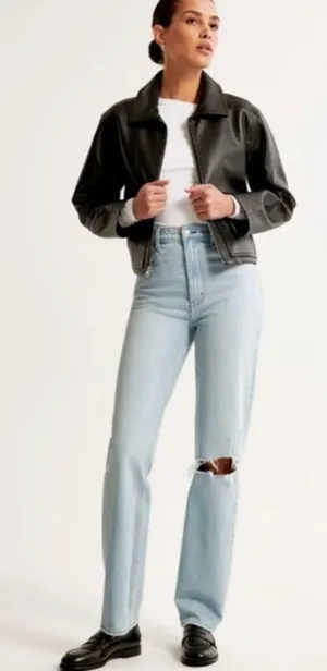 Abercrombie 90s High-Rise Straight thumbnail 1