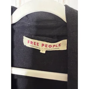 Free People Black Utility Charly Blazer Jacket Double Breasted Cargo Pocket L thumbnail 7
