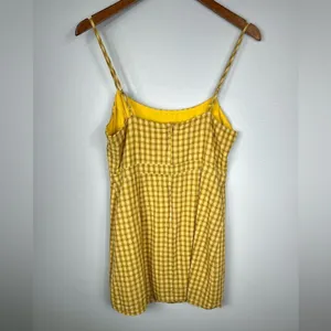 Urban‎ Outfitters Yellow Emma Plaid Mini Dress thumbnail 5