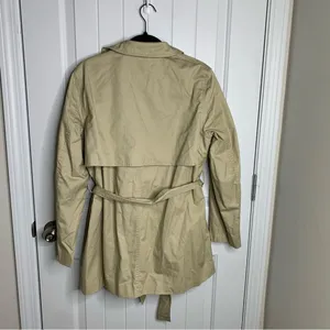 Zara tan‎ belted trench coat size XL women minimalist old money blogger favorite thumbnail 5