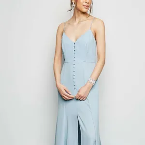 New Look NWT Blue Sleeveless Strap Formal Bridesmaid Prom Maxi Evening Dress 8 thumbnail 9