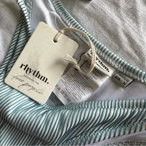 NWT Rhythm Striped Noumea Ribbed Bikini Bottom thumbnail 3