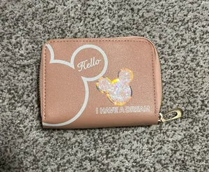 Disney Light Pink Mickey “Hello I have a Dream” Wallet thumbnail 1
