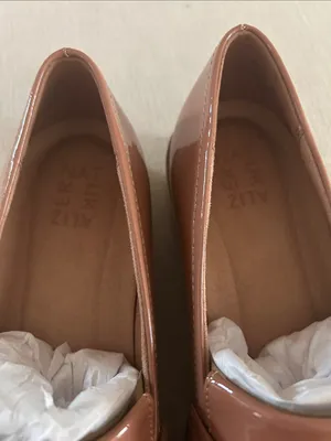 Naturalizer Adiline leather slip-on loafer,Hazelnut brown patentSize 9.5W, NWOT thumbnail 9