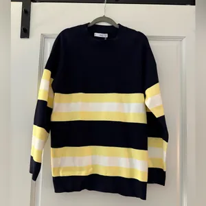 NWT Mango Striped Knit Sweater Size M thumbnail 2