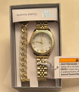Time and Tru Gold Watch and Bracelet Set Elegant Accessories thumbnail 2