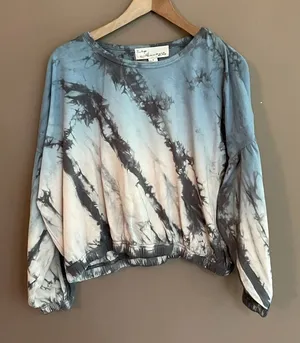 NWT Vintage Havana Cotton Tie Dyed Burnout Top‎ thumbnail 1