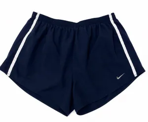 Nike Dri-Fit Women Blue Athletic Brief Lined Running Shorts Pants. Size-Large. thumbnail 1