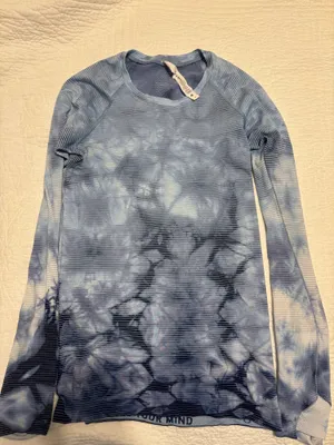 Lululemon Tie-Dye Swiftly Tech Long Sleeve Blue thumbnail 1