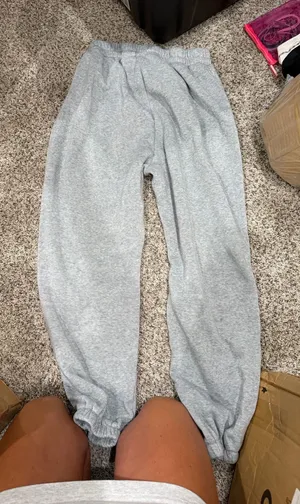 Grey Shein Sweatpants Wide-Leg thumbnail 1