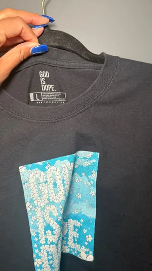 God is Dope Black Graphic Tee Size L thumbnail 3