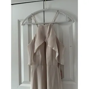 Birdy Grey Small Blush Pink Maxi Dress with Ruffle Detail thumbnail 3