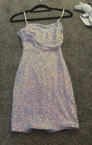 Windsor Sparkly Purple Dress thumbnail 1